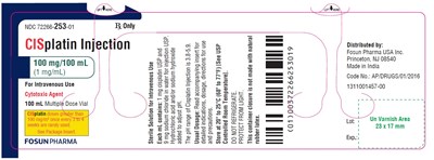 Cisplatin 100 mL Vial Label (Cisplatin 100ml Vial)